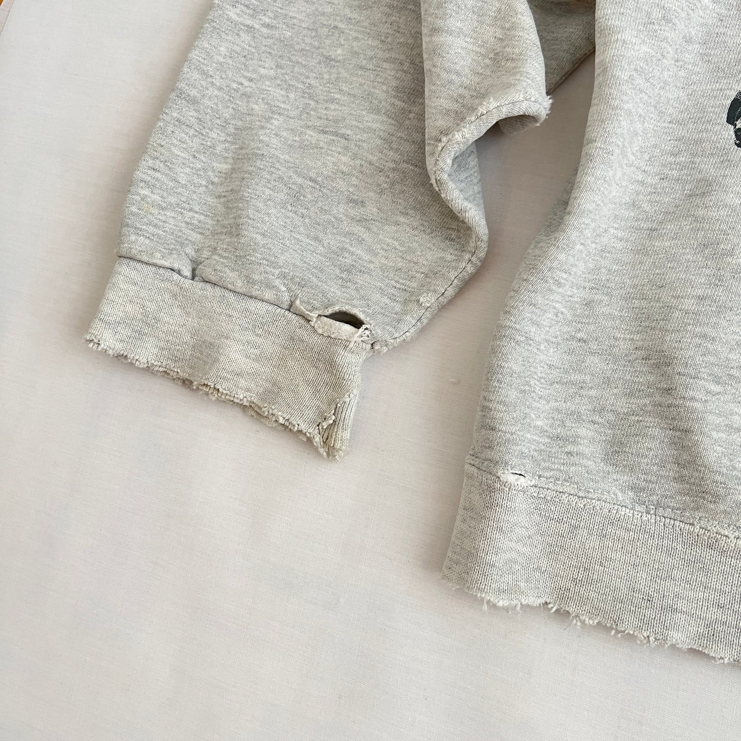Think Small Distressed Vintage Nike Sewatshirt